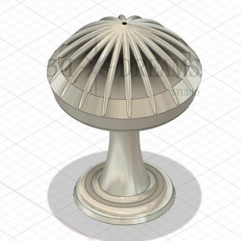 Modelo 3D dos Botões de punho Dome no Fusion